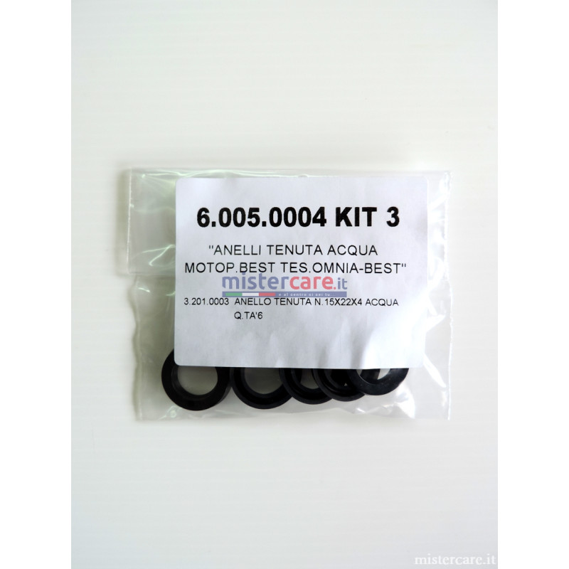 Lavorwash - Kit 3 (kit guarnizioni tenute acqua - 15 x 22 x 4 mm) - 6.005.0004