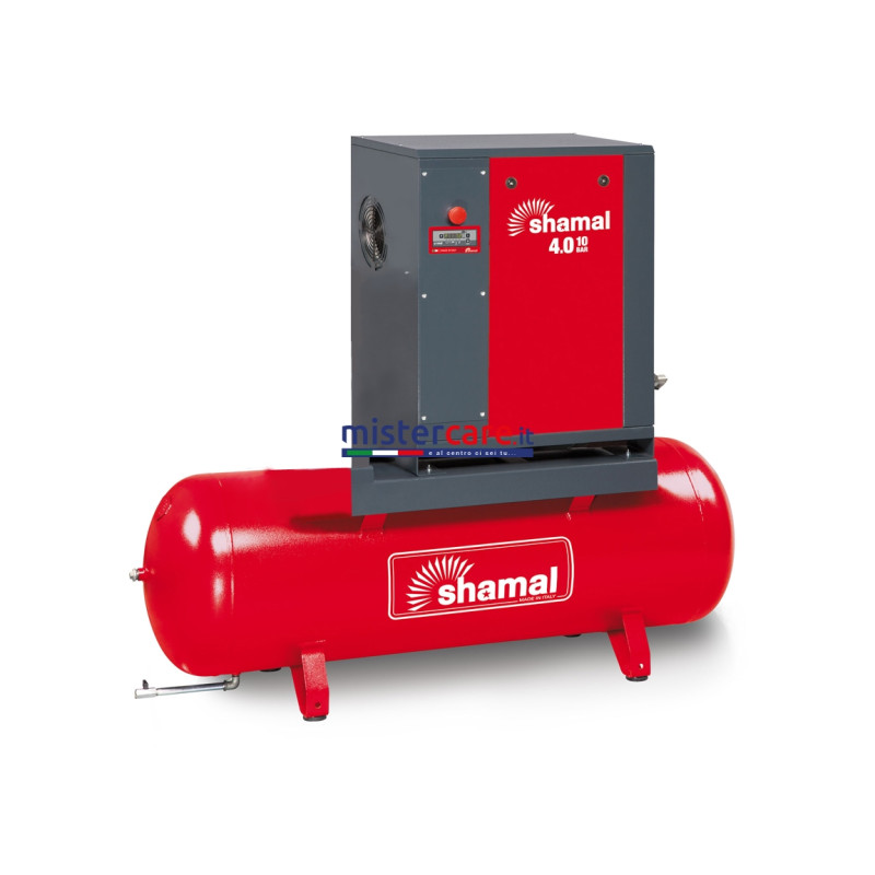 Shamal Ghibli 4.0 - 10 - 200 - Compressore a vite (su serbatoio) elettronico (4 kW - 5,5 Hp) - V77JP92SHA572