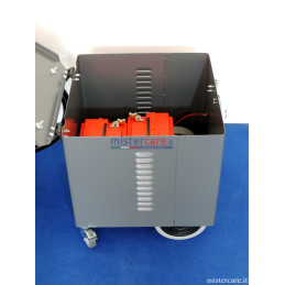 BM2 Q-BAT - Aspiratore professionale polvere/liquidi a batteria (1.200 W) completo di carica batterie e batterie - 008.044