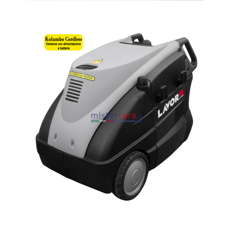 Lavor GV KOLUMBO CORDLESS - Generatore di vapore (a batteria) con caldaia Diesel