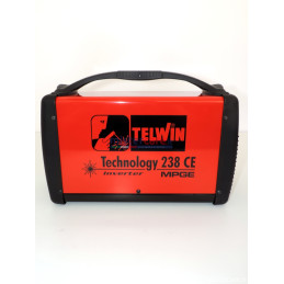 Telwin Technology 238 CE/MPGE 230V ACX - Saldatrice inverter ad elettrodo con valigetta di alluminio