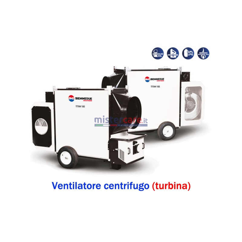 BM2 Titan - Generatore d'aria calda per grandi ambienti (GPL, metano, gasolio, biogas)