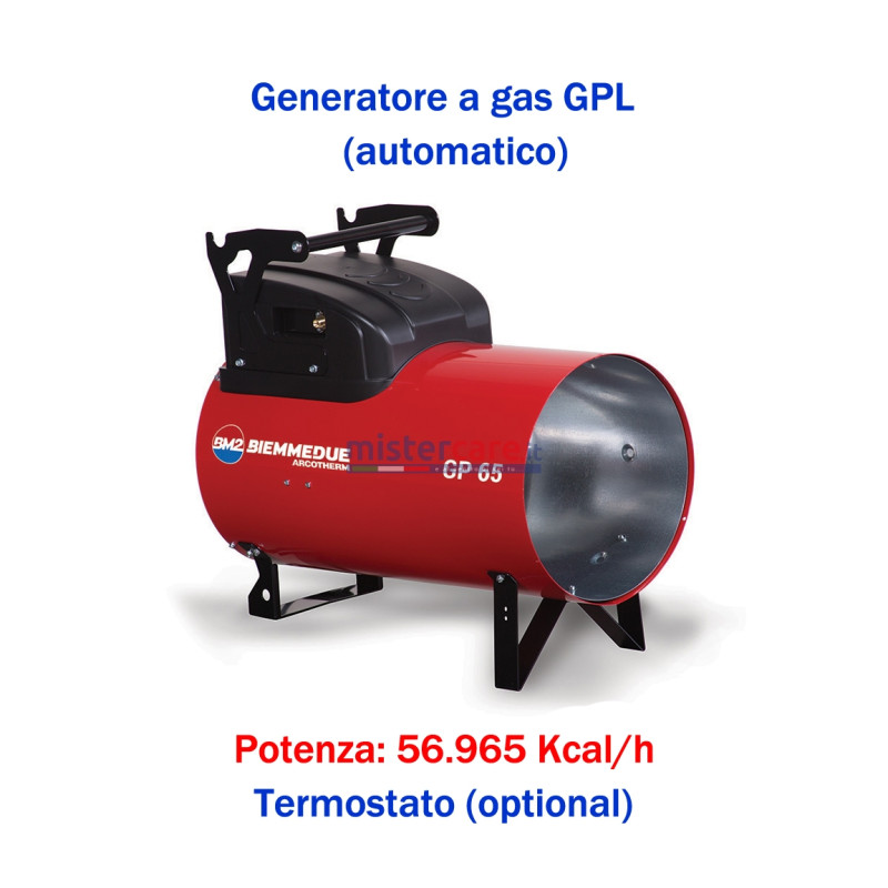 BM2 GP65A - Generatore d'aria calda a combustione diretta (Automatico) - 56.965 Kcal/H