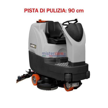 Lavor Comfort S-R 90 - Lavasciuga pavimenti batteria 24V, pista di pulizia 90 cm (trazionata)