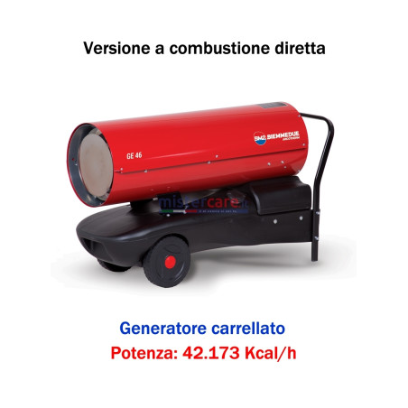 BM2 GE 46 - Generatore D'aria Calda A Combustione diretta (carrellato) - 42.173 Kcal/H