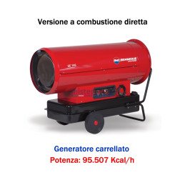 BM2 GE 105 - Generatore d'aria calda a combustione diretta (carrellato) - 95.507 Kcal/H