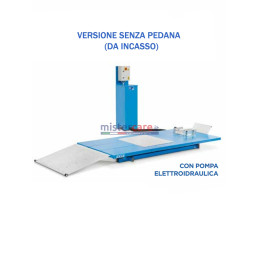 OMCN 196/MS - Ponte sollevatore per moto / Banco di lavoro con pompa elettroidraulica (senza pedana da incasso) - 500 Kg