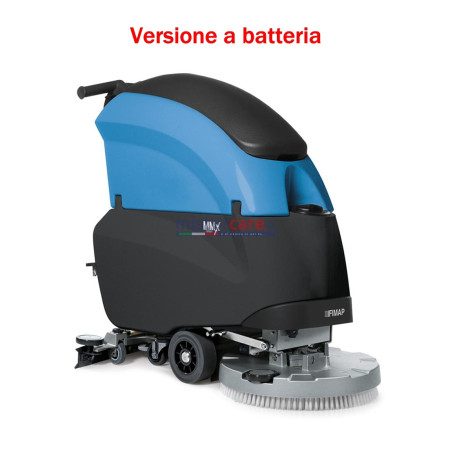 Fimap MMx50 BT - Lavasciuga pavimenti (automatica) a batteria con disco (51 cm)