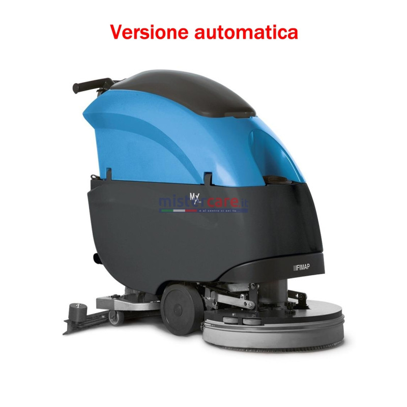 Fimap Mx 50 BT - Lavasciuga pavimenti (automatica) a batteria con spazzola (51 cm) - Completa di batteria e spazzola