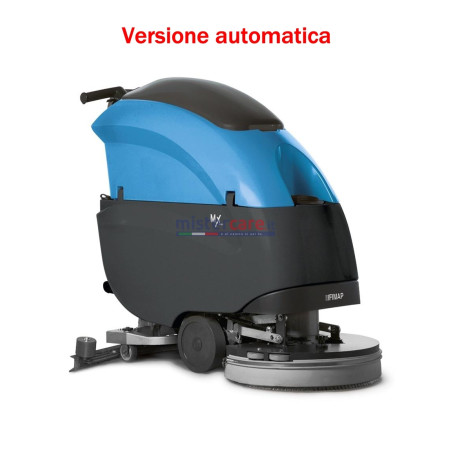 Fimap Mx 50 BT - Lavasciuga pavimenti (automatica) a batteria con spazzola (51 cm) - Completa di batteria e spazzola