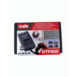 Telwin DTP800 - Tester digitale intelligente per batterie auto + stampante