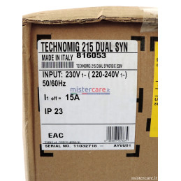 Telwin Technomig 215 Dual Synergic