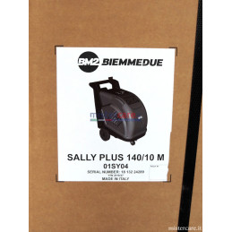 BM2 Sally Plus 140/10 M - Idropulitrice professionale ad acqua calda (140 Bar - 10 lt/min) con bruciatore a gasolio