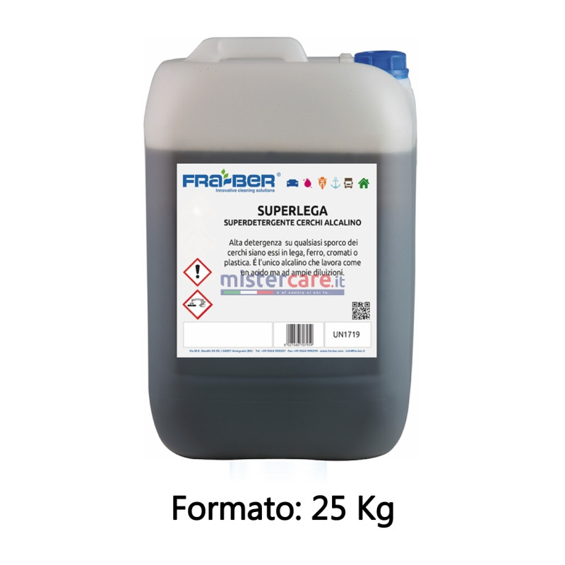 Fra-Ber Superlega - Superdetergente alcalino per cerchi (25 Kg) Fra-Ber Superlega - Superdetergente alcalino per cerchi (25 Kg)