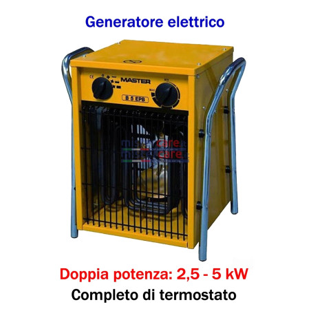 Master B 5 IT - Generatore d'aria calda elettrico trifase (2,5 - 5 kW)