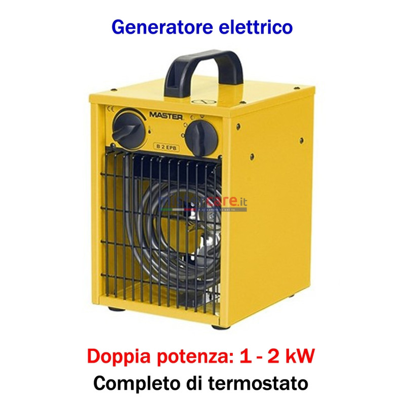Master B 2 IT - Generatore d'aria calda elettrico monofase (1 - 2 kW)