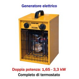Master B 3,3 IT - Generatore d'aria calda elettrico monofase (1,65 - 3,3 kW)