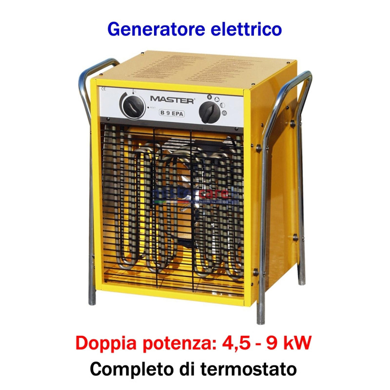 Master B 9 IT - Generatore d'aria calda elettrico trifase (4,5 - 9 kW)