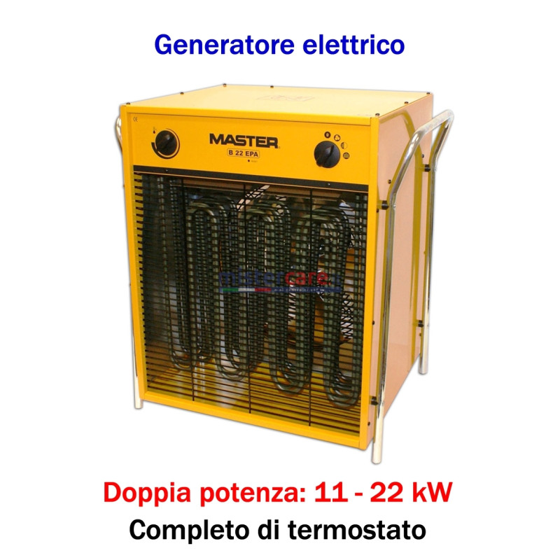Master B 22 IT - Generatore d'aria calda elettrico trifase (11 - 22 kW)