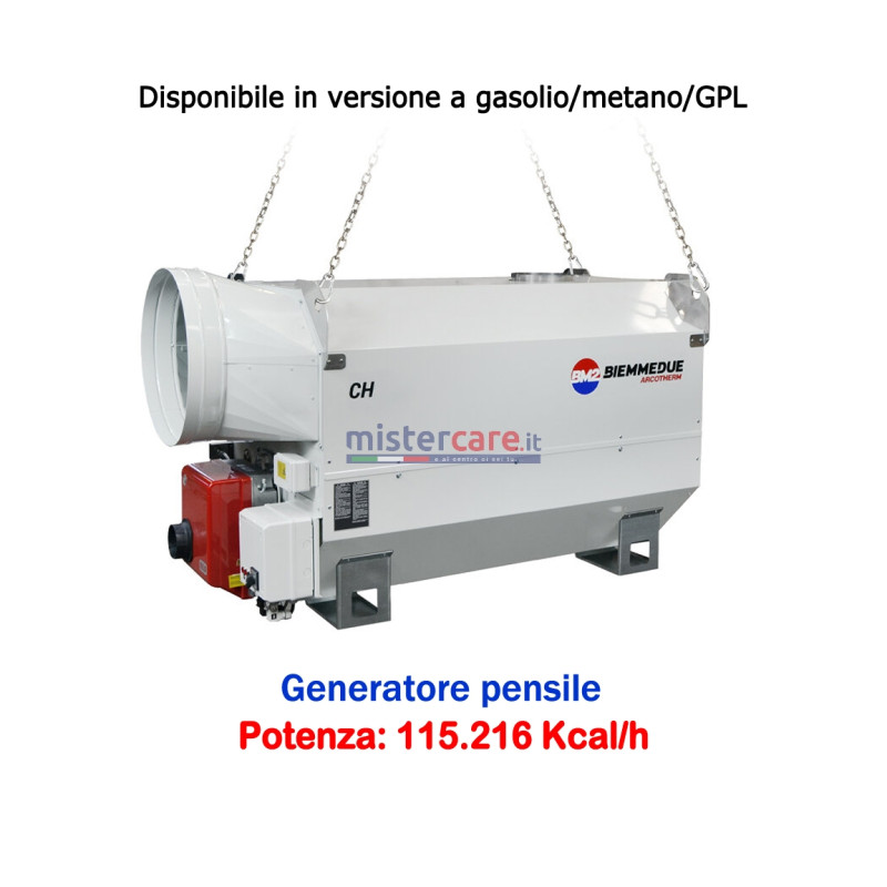 BM2 CH 135 (Oil-Gas) - Generatore d’aria calda pensile a combustione indiretta (gasolio/metano/GPL) - 115.216 Kcal/h BM2 CH 135 (Oil-Gas) - Generatore d’aria calda pensile a combustione indiretta (gasolio/metano/GPL) - 115.216 Kcal/h