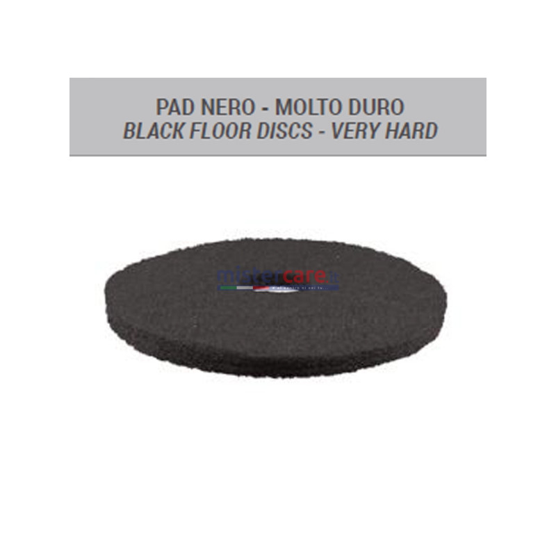 BM2 - Pad Nero 20" (molto duro) per lavasciuga pavimenti (5 pezzi)