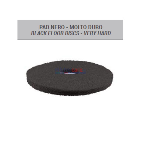 BM2 - Pad Nero 20" (molto duro) per lavasciuga pavimenti (5 pezzi)